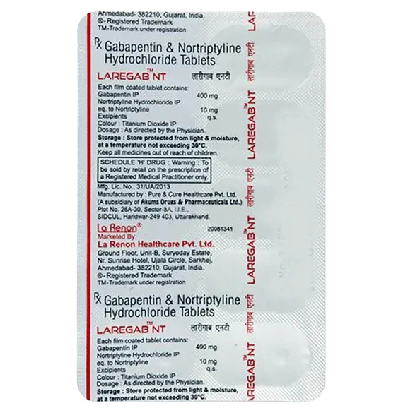 laregab nt tablet 10's